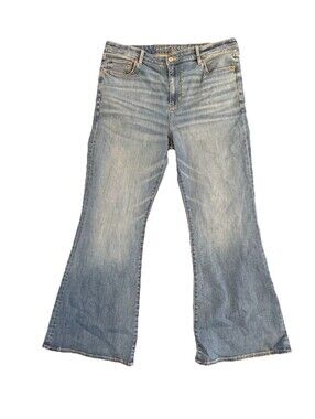 American Eagle Super Hi-Rise Flare Jeans Women’s 16 Regular Next Level Stretch